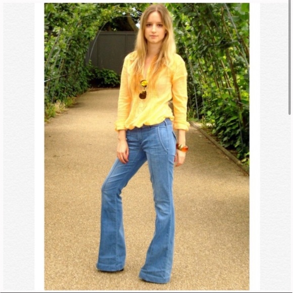 Habitual Harlow trouser flare pintuck jeans in Joshua tree. Size 26 NWT! - Picture 1 of 15